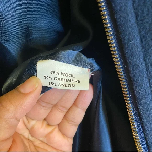 Peter James Wool and Cashmere Coat Medium - Picture 9 of 13